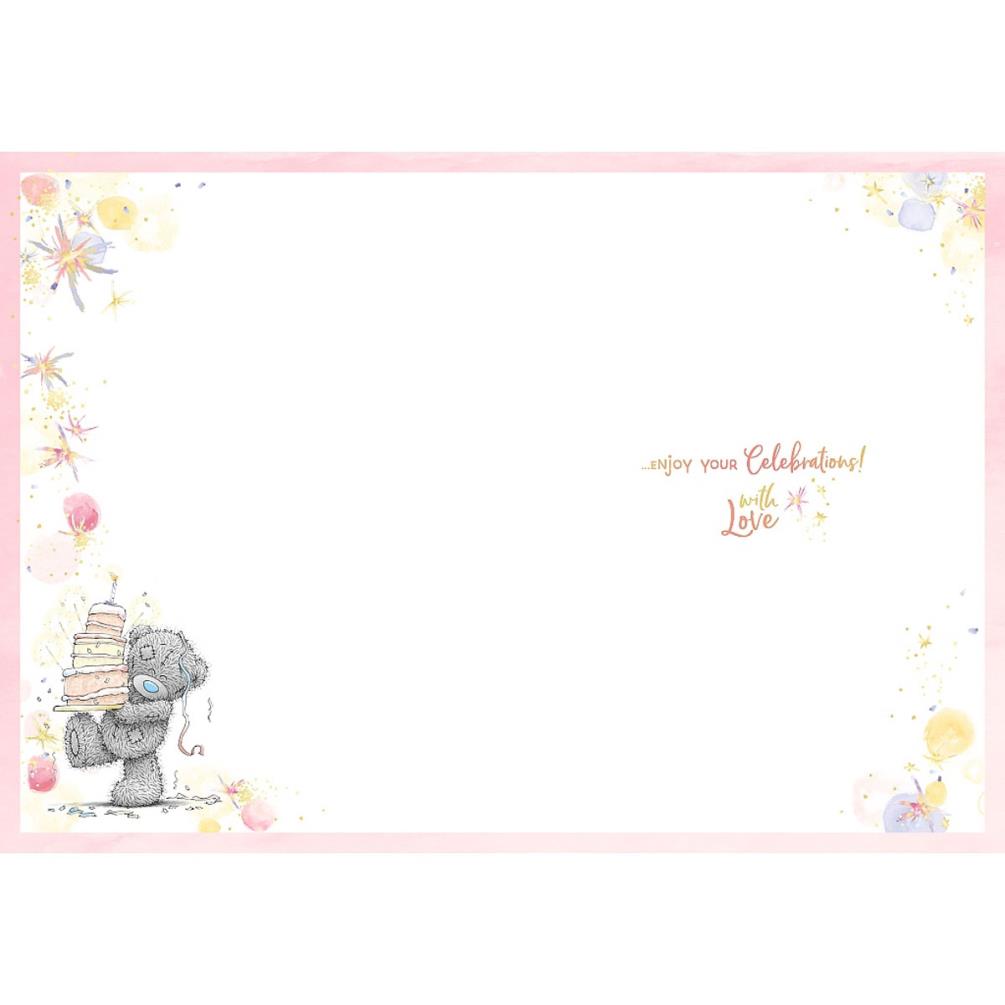 21st Birthday With Streamers Me to You Bear Birthday Card Extra Image 1
